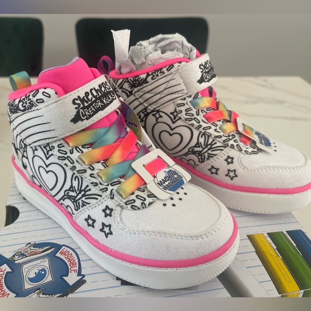 Skechers Color me Kids' Colorful High-Top Sneakers